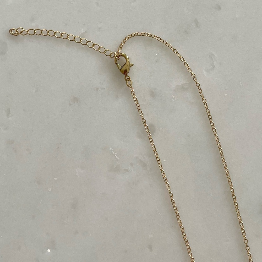 Gold Double Arrow Necklace - Picture 4 of 4